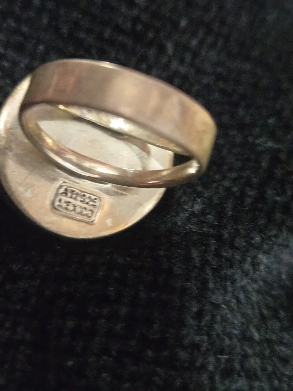 925 Silver Ring with Lapis Lazuli Celestial Motif